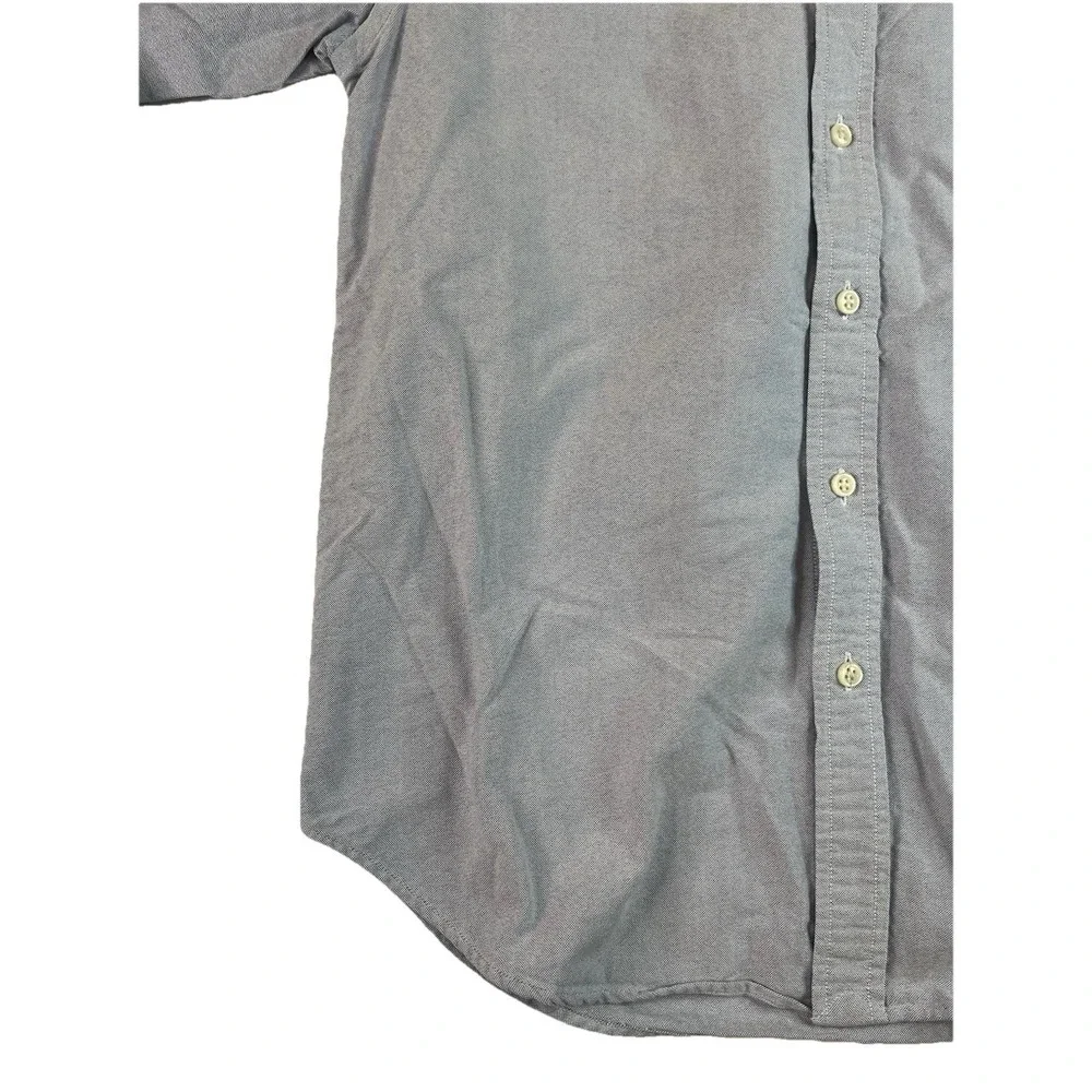 Ralph Lauren Boys Button Down Long Sleeve Shirt Flesh Pony Size 16 Blue